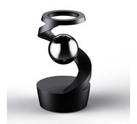 Gyroscope de Bureau Anti-gravité et Balle Flottante, Jouet de Bureau cinétique en métal Rotatif en lévitation, décoration de Bureau exécutif, Concentration sensorielle et soulagement du Stress Black