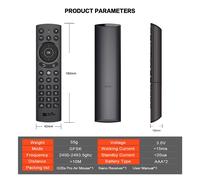 Gyroscope intelligent sans fil, Bluetooth, 2.4G RF, Bluetooth, Bluetooth, BT5.0, souris aérienne, télécommande pour Android TV, G20BTS PLUS G20S PRO