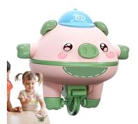 Gyroscope monocycle pour équilibre - jouet cochon sur fil, funambule sur corde, jouet éducatif pour | jouet interactif avec cochon sur corde tendue, unicycle avec équilibrage mais