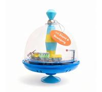Gyroscope panoramique ferroviaire Alldoro 68010 Ø19 cm, gyroscope à pompe avec son, volant avec support, gyroscope musical avec locomotive, gyroscope pour enfants de 18 mois et plus, 1,5 V (batterie incluse)