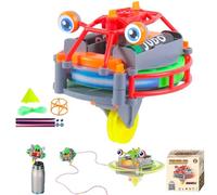 Gyroscopic Toy Unicycle Tightrope, Gyroscope Tightrope Walker Toy,Novelty Tightrope Walking Tumbler Unicycle Toy, Tightrope Walker Anti Gravity Balance Robot, Two modes with gyroscope/balancer (Red)
