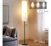 GyroVu Lampe sur Pied 165 cm pour Salon & Chambre - Abat-Jour en Papier, 3 Températures de Lumière (Blanc Chaud/Neutre/Froid), Ampoule Incluse- Design Moderne