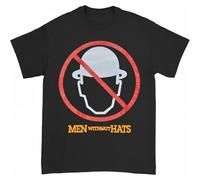 gyru6se Men's Men Without Hats We Can Dance Black T-Shirt XXX-Large Black Black XXL