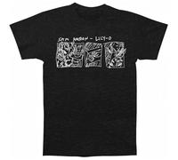 gyru6se Men's Sam Amidon Lily-O Slim Fit T-Shirt Large Black Black L