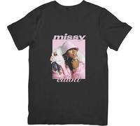 gyru6se Missy Elliott Music Unisex Fit for Men & Women Quality Cotton T-Shirt Black Black M
