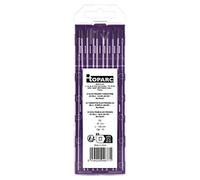 GYS 10x Wolfram- Electrodes - Mauve pour AC / Dc - Ø 2,4 MM - Alu/Acier - 046771