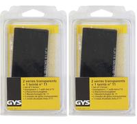 GYS - 1 Teinte 11-2 Verres Transparents 105 x 50-pour Masque A Main (Lot de 2)
