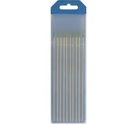 GYS, 10 Électrodes Tungstènes WP (Vert), Pur (Sans Additif), Ø 2,0 mm x 150 mm, Pour Soudage TIG AC, Sans Affûtage