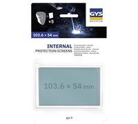 GYS - écrans internes 103, 6 x 54 - Lot de 5 - pour masque de Soudage Expert 9/13-Hermes