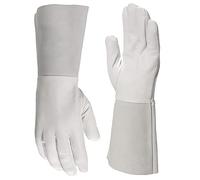 GYS - Gants de Soudage Pro TIG - Taille 10 - manchette en CROUTE Blanc