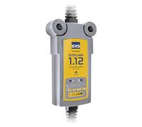 GYS, GYSFLASH 1.12, Chargeur de Batterie Intelligent Plomb (VRLA, AGM, SLA, Gel, Liquide, EFB), 1A, Véhicules 12V (Moto, Quad), Maintien de Charge Sécurisé, Désulfatation, IP65