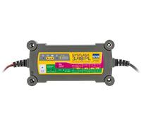 GYS, GYSFLASH 3.48 PL, Chargeur de Batterie Intelligent Plomb (VRLA) & Lithium (LiFePO4, Li-ION), 3A, Véhicules 48V (Trotinette & Vélo électrique), Maintien de Charge Sécurisé, Désulfatation, IP65