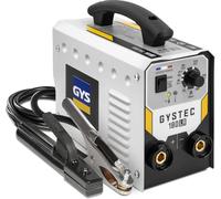 GYS, GYSTEC 180 LA, Poste à Souder à l'Électrode Enrobée 180A Monophasé 230V (MMA), TIG DC Lift, Arc Force, Antisticking, Hot Start, Avec Masque LCD TECHNO 11, Porte-électrode, Câble de Masse