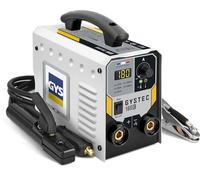 GYS, GYSTEC 180E, Poste à Souder à l'Électrode Enrobée 180A Monophasé 230V (MMA), TIG DC Lift, Digital, Arc Force, Antisticking, Hot Start, Avec Valise, Porte-électrode, Câble de Masse