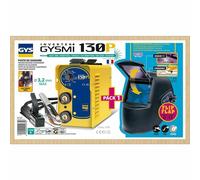 GYS Inverter Mma Soudeur Gysmi 130 P + Casque de Soudage Flip Flap 014732