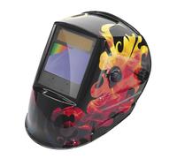 GYS, Masque de Soudage LCD ZEUS 5-13 G FIRE True Color, Teinte 3/5>13, Champ de Vision100x67mm, Assombrissement Auto 0,08ms, Classe Optique 1/1/1/2, pour MMA, TIG, MIG/MAG & Meulage