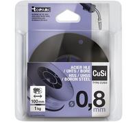 GYS, Métal d'Apport MIG/MAG, Fil Plein Brasage CuSi3 ERCuSi-A/S Cu6560 Ø 0,8 mm, Bobine 1 kg S100