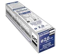 GYS, Métal d'Apport MMA, 355 Baguettes/Électrodes de Soudage Enrobées Rutiles E6013 Ø 2,0 mm x 350 mm, Étui, Pour Soudage Acier Toutes Positions