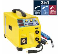 GYS Mig Mag Unité 3in1 Easymig 160 032255 Avec Brûleur et Accessoires 230V