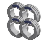 GYS - SET DE 4 ROULEAUX TWIN TYPE F - FIL COMPLET ALLU Ø0.8/1.0 (BLEU/ROUGE) - 061897