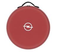 GYSCKN EV Cable Bag Sac Compatible avec Opel Combo 2001-2025, Sac de Rangement pour Câble de Recharge Voiture Électrique, Sac Organisateur pour Câbles Protection Imperméable,Red-Round