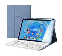 GYSDCAZ Étui avec clavier magnétique rotatif à 360° pour Huawei Matepad 11.5 2023, clavier espagnol avec porte-crayon, clavier Bluetooth amovible, violet