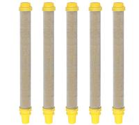 GYSRXS 5 Pieces 100 Mesh Filter de Pistolet de Pulvérisation sans Air Miles en Acier Inoxydable Airless Pistole Filtre pour Wagner Airless Paint Spray Gun,100mm (Jaune)
