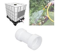 GYSRXS IBC Accessoires de Réservoir IBC Rallonge D'entretoise Droite S60x6 Rallonge de Cuve 1000L Droite ø 60 avec Filetage Grossier Convient pour Robinet Cuve 1000L,Cuve IBC(Blanc)