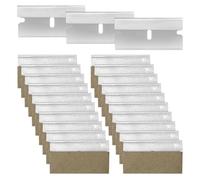 GYSRXS Lot de 100 Lame de Rechange pour Grattoir Plaque Vitrocéramiqu Acier Inoxydable Lames Grattoir Vivre Avec Étui en Cuir lames Racloir,4 x 1,9CM