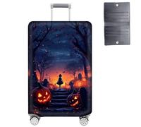 GYSYZJDH Housse de protection pour valises de 48,3 à 50,8 cm, approuvée par la TSA, élastique, anti-rayures, lavable, pour bagages à main et sacs enregistrés, Dark Forest Girl, M (for 22-24 inch