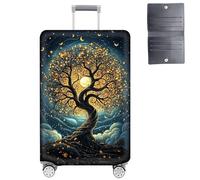GYSYZJDH Housse de protection pour valises de 48,3 à 50,8 cm, approuvée par la TSA, élastique, anti-rayures, lavable, pour bagages à main et sacs enregistrés, Arbre lumineux, XL (for 30-32 inch
