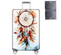 GYSYZJDH Housse de protection pour valises de 48,3 à 50,8 cm, approuvée par la TSA, élastique, anti-rayures, lavable, pour bagages à main et sacs enregistrés, Attrape-rêves, S (for 19-21 inch Luggage)