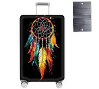 GYSYZJDH Housse de protection pour valises de 48,3 à 50,8 cm, approuvée par la TSA, élastique, anti-rayures, lavable, pour bagages à main et sacs enregistrés, Attrapeur de rêves, M (for 22-24 inch