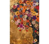 GYTRI CGFHJ Affiche de Gustav Klimt Image murale abstraite vintage《Arbre à fleurs》 par Gustav Klimt Estampes Peinture sur toile de paysage pour la décoration intérieure 50x60cm Non encadrée