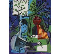 GYTRI CGFHJ Affiche de Pablo Picasso Art mural abstrait《Claude et Paloma Dessin》 de Pablo Picasso Estampes Peinture sur toile de personnes pour la déco intérieure 40x50cm Non encadrée