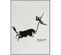 GYTRI CGFHJ Affiche de Pablo Picasso Illustration murale abstraite 《Corrida espagnole》 par Pablo Picasso Gravures peinture en couleur sur toile pour la décoration intérieure 40x60 cm sans cadre