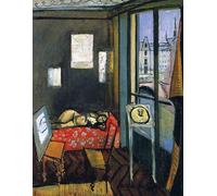 GYTRI CGFHJ Affiche et gravures d’Henri Matisse《Studio Quay of Saint Michel》Tableau mural abstrait par Henri Matisse, peinture sur toile pour la décoration intérieure 40x50cm Non encadrée