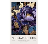 GYTRI CGFHJ Affiche William Morris《Pivoine violette》Tirages murals cadeaux 40x60cm Non encadrés