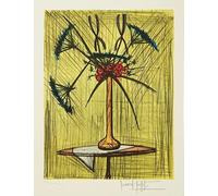 GYTRI CGFHJ Bernard Buffet Affiche Impressions En Couleur Abstrait Art Mural Nature Morte Image《Vase De Fleur》Bernard Buffet Peinture Sur Toile Pour La Maison 40x60cm Sans Cadre
