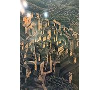 GYTRI CGFHJ Célèbre affiche M.C Escher Vision Space Art mural abstrait Image d’art mural 《Paysage》 par M.C Escher Peinture en couleur sur toile pour la décoration intérieure 40x60cm Non encadrée