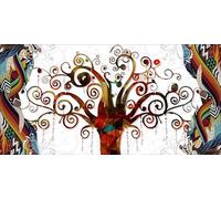 GYTRI CGFHJ Célèbre Gustav Klimt Affiche Gustav Klimt Peinture sur toile Art mural abstrait《Arbre de vie》Photo Gustav Klimt Impressions Pour La Maison 100x50cm Non encadré