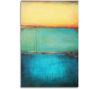GYTRI CGFHJ Célèbre Mark Rothko Affiche Mark Rothko Impressions Art mural moderne 《Jaune Bleu Vert》Photo Mark Rothko Peinture sur toile pour la décoration intérieure 50x70cm Non encadré