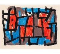 GYTRI CGFHJ Célèbre Paul Klee Affiche Impressions En Couleur Abstrait Photo D’art Mural《L’heure Avant Une Nuit》Paul Klee Peinture Sur Toile Pour La Décoration Intérieure 40x60cm Non Encadré