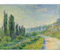 GYTRI CGFHJ Claude Monet Affiche Impressions Couleur Abstrait Art Mural Image《Le Chemin De Vetheuil》Claude Monet Peinture Sur Toile Pour Décoration Intérieure 50x80cm Non Encadré