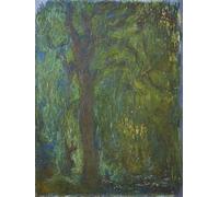 GYTRI CGFHJ Claude Monet Affiche Impressions En Couleur Image D’art Mural Abstrait《Saule Pleureur》Claude Monet Paysage Peinture Sur Toile Pour Décoration Intérieure 40x60cm Non Encadré
