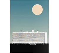 GYTRI CGFHJ Français Le Corbusier Affiche Le Corbusier Toile Peinture Vintage Art Mural Architecture Photo Le Corbusier Impressions Pour La Maison 40x60cm Non encadré