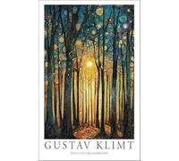 GYTRI CGFHJ Gustav Klimt Affiche Vintage Impressions Abstrait Art Mural Image Couleur《Soleil De Forêt》Gustav Klimt Paysage Peinture Sur Toile Pour Décoration Intérieure 50x70cm Non Cadre