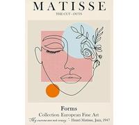 GYTRI CGFHJ Henri Matisse Affiche Couleurs Lignes Impressions Abstrait Photo D’art Mural《Avatar D’une Femme》Henri Matisse Peinture Sur Toile Pour Décoration Intérieure 40x60cm Non Encadré