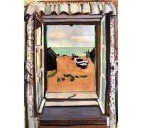 GYTRI CGFHJ Henri Matisse Paysage Affiche Impressions Couleur Abstrait Art Mural Image《Fenêtre Ouverte》Henri Matisse Peinture Sur Toile Pour Décoration Intérieure 50x60cm Sans Cadre