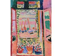 GYTRI CGFHJ Henri Matisse Paysage Affiche Impressions Couleur Abstrait Art Mural Image《Fenêtre Ouverte》Henri Matisse Peinture Sur Toile Pour Décoration Intérieure 50x60cm Sans Cadre
